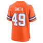 D.Broncos #49 Dennis Smith Orange Mile High Collection 1977 Throwback Retired Player Game Jersey Football Jerseys