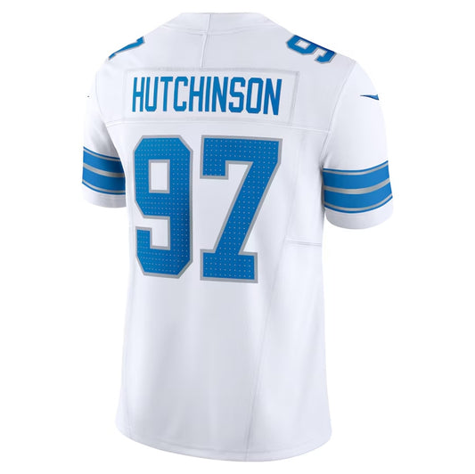 D.Lions #97 Aidan Hutchinson Vapor F.U.S.E. Limited Jersey - White American Football Jerseys