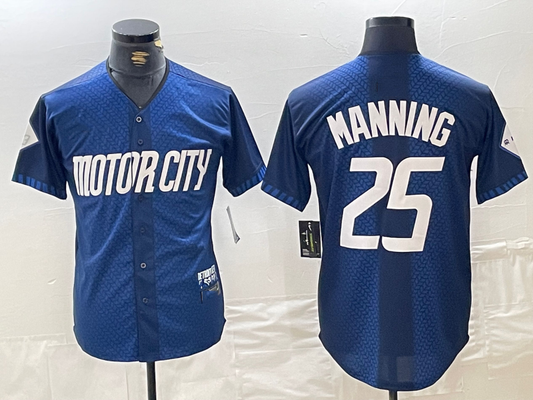 Detroit Tigers #25 Matt Manning 2024 Navy City Connect Cool Base Limited Stitched Baseball Jerseys