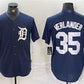 Detroit Tigers #35 Justin Verlander Navy Cool Base Stitched Baseball Jersey