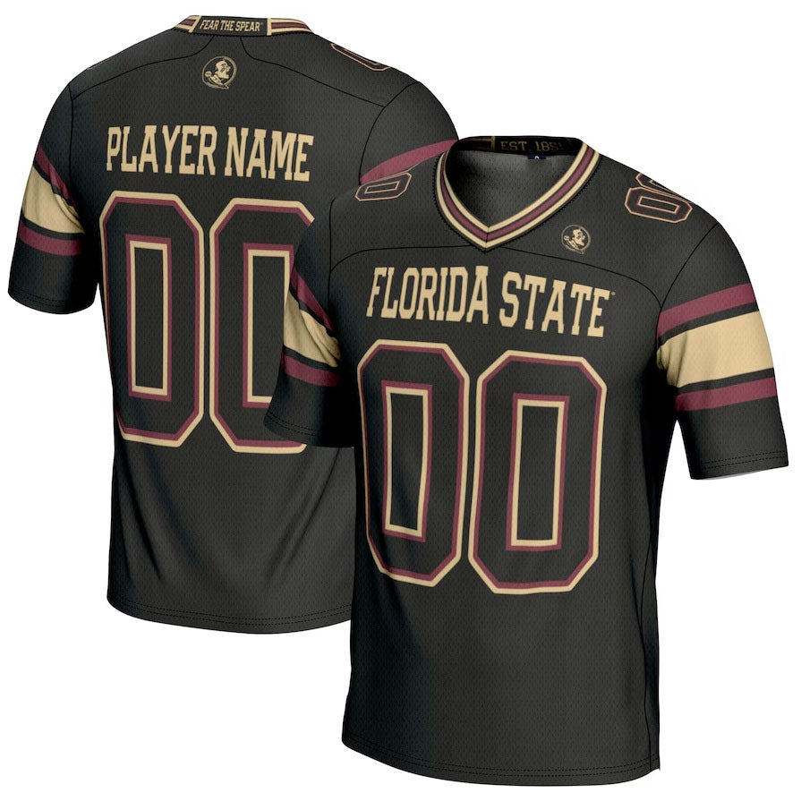 Custom F.State Seminoles GameDay Greats NIL Pick-A-Player Football Jersey - Black American College Jerseys