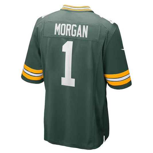 GB.Packers #1 Jordan Morgan 2024 Draft First Round Pick Player Game Jersey - Green American Football Jerseys