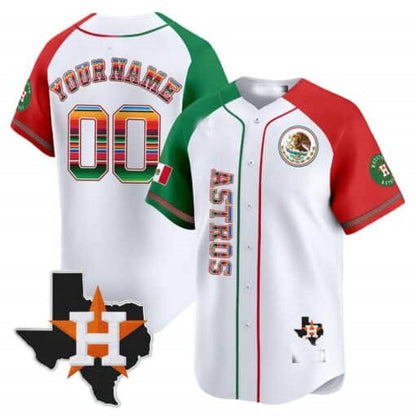 Custom Houston Astros Mexico Vapor Premier Limited V4 – All Stitched Baseball Jersey