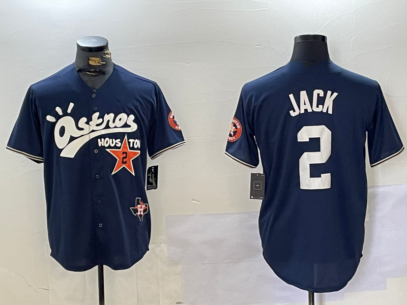 Houston Astros #2 Alex Bregman Navy Cactus Jack Vapor Premier Stitched Baseball Jersey