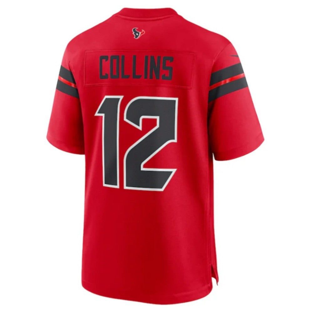 H.Texans #12 Nico Collins Game Jersey - Red American Football Jerseys