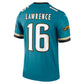 J.Jaguars #16 Trevor Lawrence Prowler Throwback Legend Jersey - Teal Football Jerseys