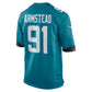 J.Jaguars #91 Arik Armstead Alternate Game Jersey - Teal American Football Jersey