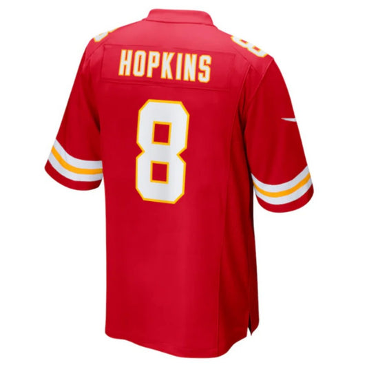 KC.Chiefs #8 DeAndre Hopkins Red Game Player Jersey Stitched American Football Jerseys