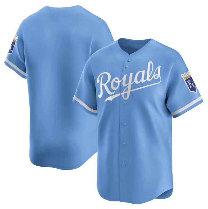 Kansas City Royals Blank Light Blue 2024 Alternate Limited Stitched Baseball Jersey