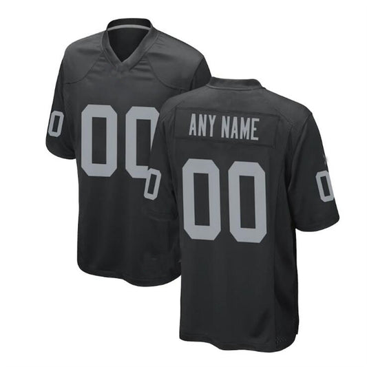 Custom LV.Raiders Black Game Jersey Stitched American Football Jerseys