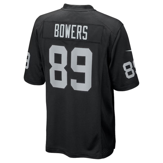 LV. Raiders #89 Brock Bowers 2024 Draft First Round Pick Player Game Jersey - Black American Football Jerseys