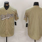 Los Angeles Dodgers Blank Cream Pinstripe Stitched Cool Base Baseball Jerseys