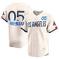 Los Angeles Dodgers #05 Freddie Freeman Cream 2024 World Series Champions City Connect Limited Player Stitched Baseball Jersey