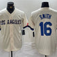 Los Angeles Dodgers #16 Will Smith Cream Stitched Baseball Jersey