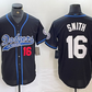 Los Angeles Dodgers #16 Will Smith Number Black With Patch Cool Base Stitched Baseball Jersey