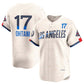 Los Angeles Dodgers #17 Shohei Ohtani Cream 2024 World Series Champions City Connect Limited Stitched Baseball Jersey