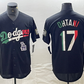 Los Angeles Dodgers #17 Shohei Ohtani Mexico Black Cool Base Stitched Baseball Jersey