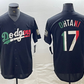 Los Angeles Dodgers #17 Shohei Ohtani Mexico Black Cool Base Stitched Baseball Jerseys