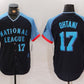 Los Angeles Dodgers #17 Shohei Ohtani Number Navy 2024 All Star Limited Stitched Baseball Jersey