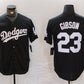 Los Angeles Dodgers #23 Kirk Gibson Black Cool Base Stitched Baseball Jersey