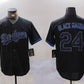 Los Angeles Dodgers #24 Kobe Bryant Black Mamba Lights Out Black Fashion Stitched Cool Base Baseball Jerseys