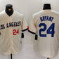 Los Angeles Dodgers #24 Kobe Bryant Number Cream 2024 City Connect Limited Stitched Baseball Jerseys