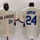 Los Angeles Dodgers #24 Kobe Bryant Number Cream 2024 City Connect Limited Stitched Baseball Jerseys