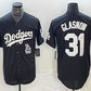 Los Angeles Dodgers #31 Tyler Glasnow Black Turn Back The Clock Stitched Cool Base Jersey Baseball Jersey