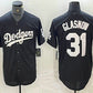 Los Angeles Dodgers #31 Tyler Glasnow Black Turn Back The Clock Stitched Cool Base Jerseys Baseball Jersey