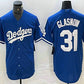 Los Angeles Dodgers #31 Tyler Glasnow Blue Stitched Cool Base Jersey Baseball Jersey