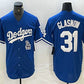 Los Angeles Dodgers #31 Tyler Glasnow Blue Stitched Cool Base Jerseys Baseball Jersey