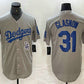 Los Angeles Dodgers #31 Tyler Glasnow Grey Stitched Cool Base Jerseys Baseball Jersey