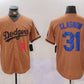 Los Angeles Dodgers #31 Tyler Glasnow Number Olive Cool Base Limited Stitched Baseball Jerseys