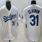 Los Angeles Dodgers #31 Tyler Glasnow Number White Stitched Cool Base Jersey Baseball Jersey