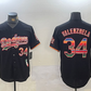 Los Angeles Dodgers #34 Fernando Valenzuela Black Rainbow Mexico Cool Base Stitched Fashion Baseball Jersey