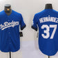 Los Angeles Dodgers #37 Teoscar Hernández Blue Cool Base Stitched Baseball Jersey