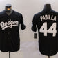 Los Angeles Dodgers #44 Vicente Padilla Black Cool Base Stitched Baseball Jersey