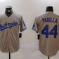 Los Angeles Dodgers #44 Vicente Padilla Grey With los Cool Base Stitched Baseball Jersey