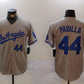 Los Angeles Dodgers #44 Vicente Padilla Number Grey With los Cool Base Stitched Baseball Jersey