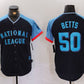 Los Angeles Dodgers #50 Mookie Betts Navy 2024 All Star Limited Stitched Baseball Jerseys