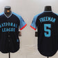 Los Angeles Dodgers #5 Freddie Freeman Navy 2024 All Star Limited Stitched Baseball Jersey