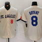 Los Angeles Dodgers #8 Kobe Bryant Number Cream 2024 City Connect Limited Stitched Baseball Jersey