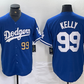 Los Angeles Dodgers #99 Joe Kelly Number Blue Stitched Cool Base Jersey Baseball Jersey