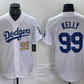 Los Angeles Dodgers #99 Joe Kelly Number White Stitched Cool Base Jersey Baseball Jersey