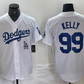 Los Angeles Dodgers #99 Joe Kelly White Stitched Cool Base Jersey Baseball Jersey