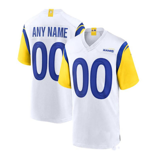 Custom LA.Rams White Alternate Jersey American Stitched Jersey Football Jerseys