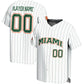 Custom M.Hurricanes GameDay Greats NIL Pick-A-Player Lightweight Baseball Jersey - White American College Jerseys