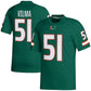 M.Hurricanes #51 Jonathan Vilma Retired Football Player Jersey - Green American College Jerseys