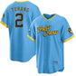 Milwaukee Brewers #2 Brice Turang Blue 2022 City Connect Cool Base Stitched Baseball Jerseys