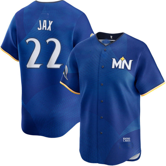 Minnesota Twins #22 Griffin Jax City Connect Limited Baseball Jersey